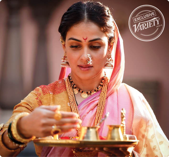 Genelia Deshmukh as Sai Bhonsale in Raja Shivaji