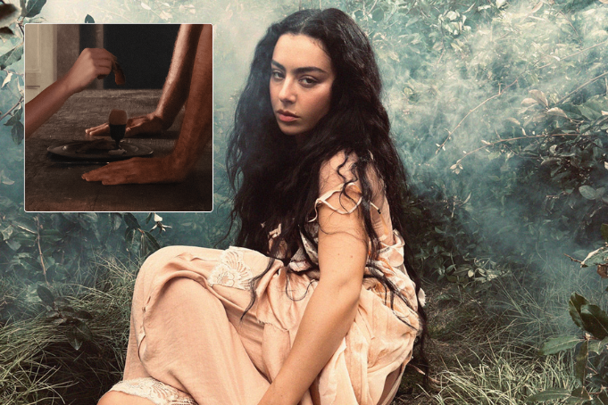 Charli xcx'; (inset) 'Wuthering Heights' album cover