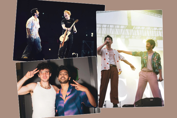 (Clockwise) Armaan Malik with Eric Nam, LAUV and Ed Sheeran