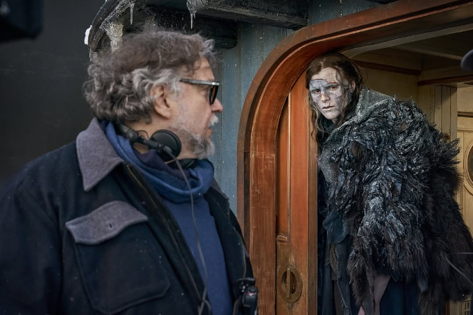 Frankenstein Director Guillermo del Toro With Jacob Elordi