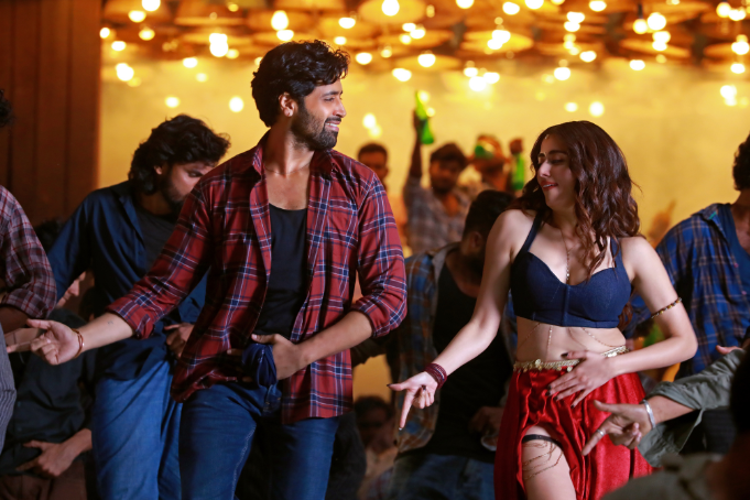 Adivi Sesh and Jonita Gandhi in 'Touch Buddy' from 'Dacoit'