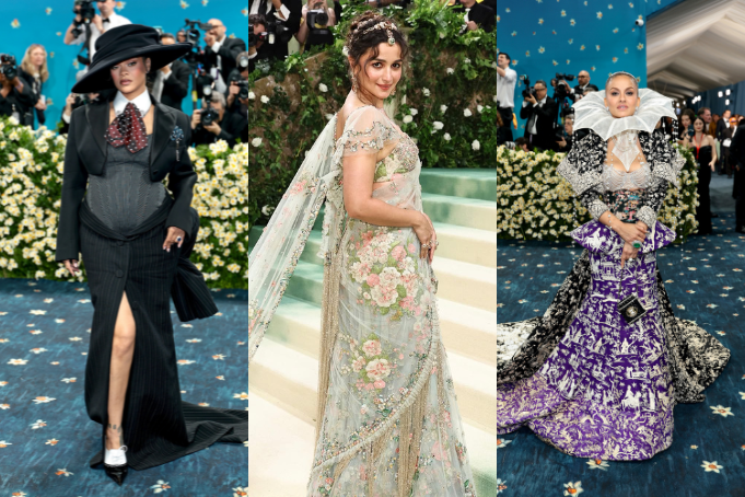 From left to right: Rihanna, Alia Bhatt, Natasha Poonawalla