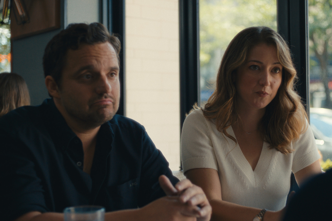 Jake Johnson, Jessy Hodges on their ‘Maximum Pleasure Guaranteed’ Chemistry and the AI Moment that Scared Them (EXCLUSIVE)