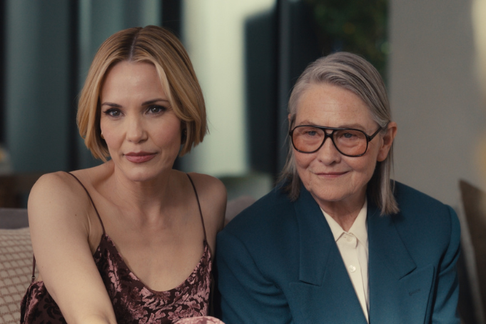 Leslie Bibb and Cherry Jones in Hacks Season 5 (HBO)