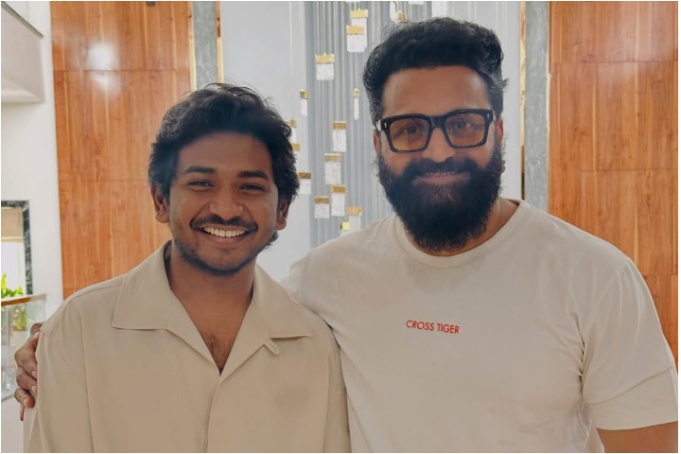 (L-R) 'Youth' director Ken Karunas and Rishab Shetty