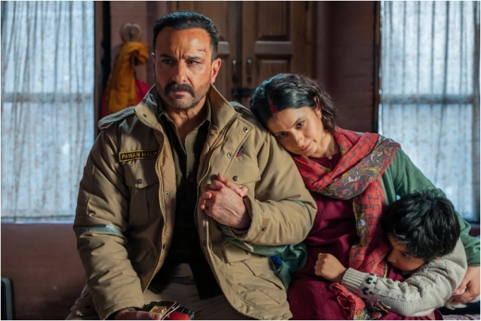 Saif Ali Khan and Rasika Dugal in 'Kartavya'