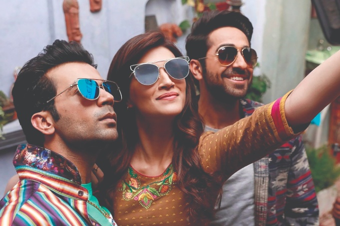 Rajkummar Rao, Kriti Sanon and Ayushmann Khurrana in 'Bareilly Ki Barfi'