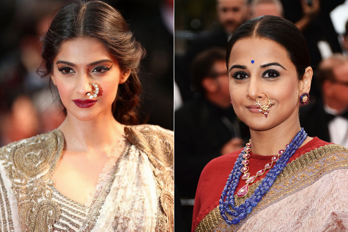 L-R: Sonam Kapoor and Vidya Balan At Cannes Film Festival 2013 (Getty Images)