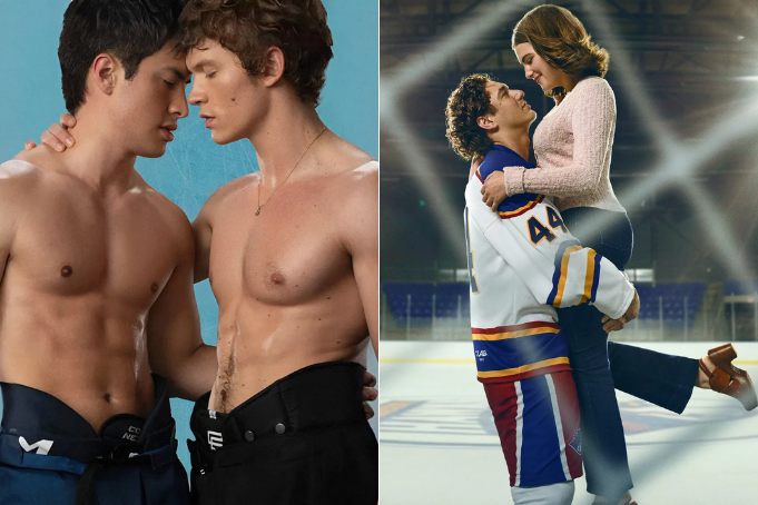 L-R: Heated Rivalry (Crave) and Off Campus (Prime Video)