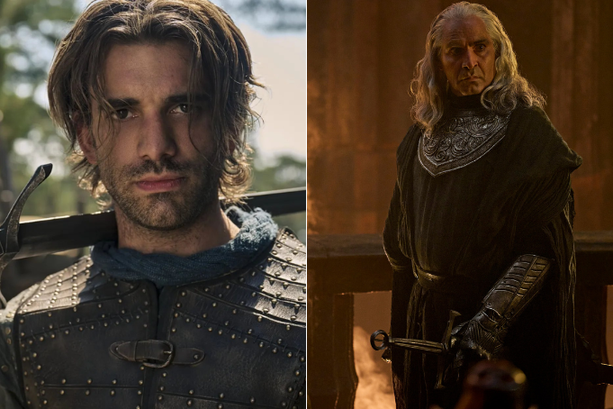 L-R: Andrew Richardson as Anárion and Zubin Varla as Khamûn in The Rings Of Power Season 3 (Prime Video)
