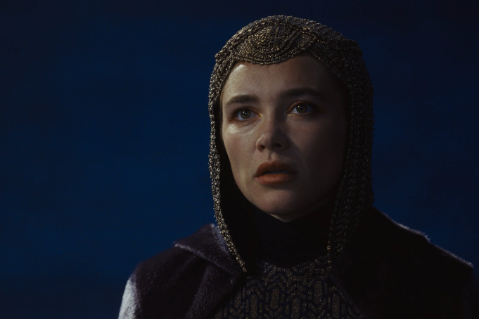 Florence Pugh as Princess Irulan in Dune: Part Three (Warner Bros. Pictures)