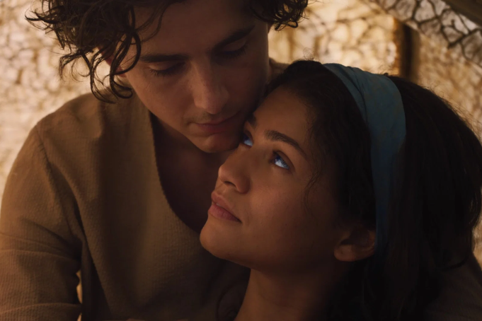 Timothée Chalamet and Zendaya as Paul Atreides and Chani in Dune: Part Three (Warner Bros. Pictures)