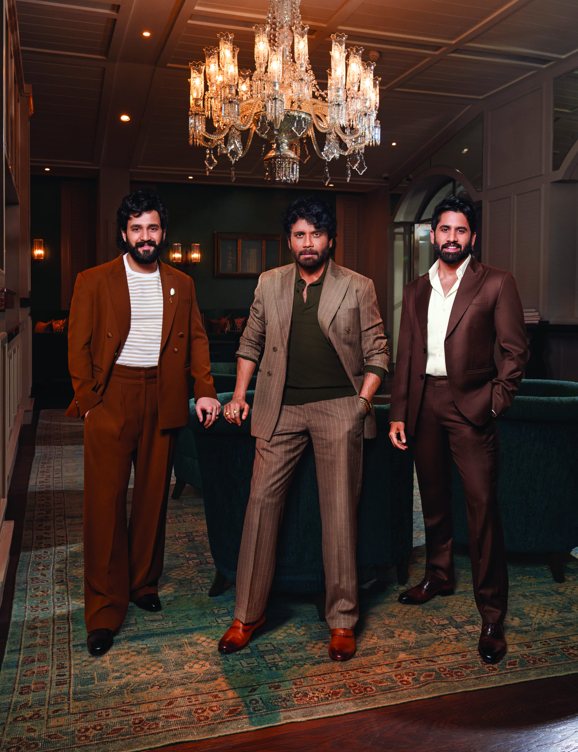 Akhil Akkineni, Nagarjuna and Naga Chaitanya by Vikram Bawa