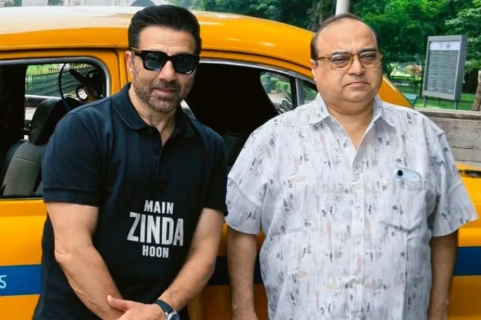 Sunny Deol with Rajkumar Santoshi