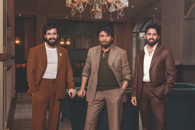 Behind the Scenes of the Nagarjuna, Naga Chaitanya and Akhil Akkineni photo Shoot at The Leela Hyderabad (SPONSORED)
