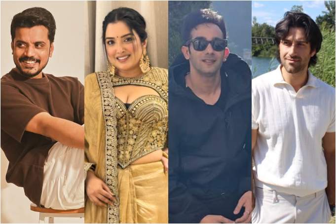 (L-R): Aasif Khan, Aamrapali Dubey, Aman Gandhi, Rohed Khan