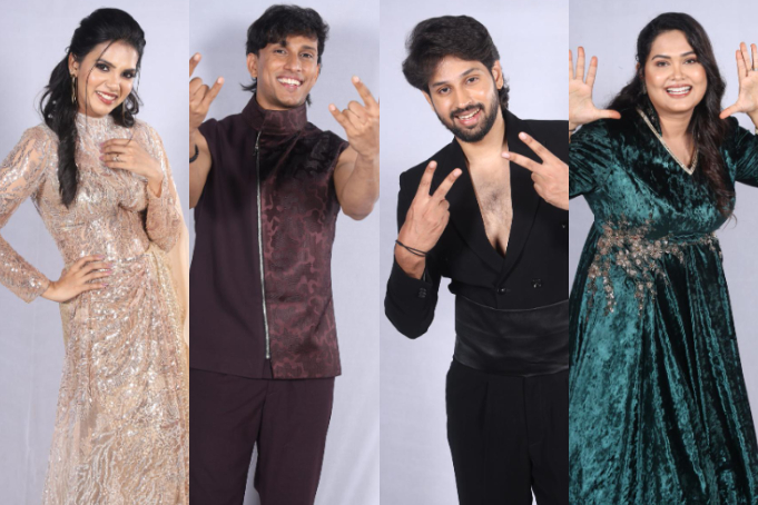 (L-R): Shathiga, Prithvi, Javeed Sheriff, Asmitha 