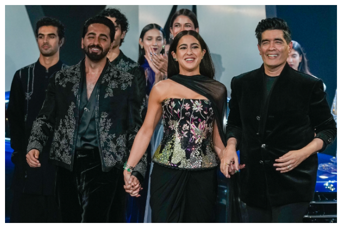 Ayushmann Khurrana and Sara Ali Khan Turn Showstoppers for Manish Malhotra at Lakme Fashion Week